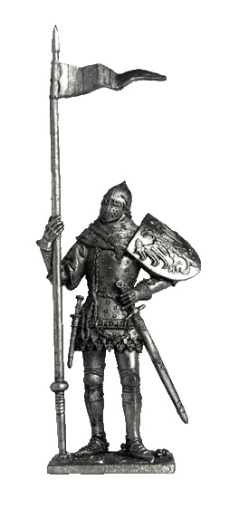 153 M  миниатюра  Богемский рыцарь, середина 14в
