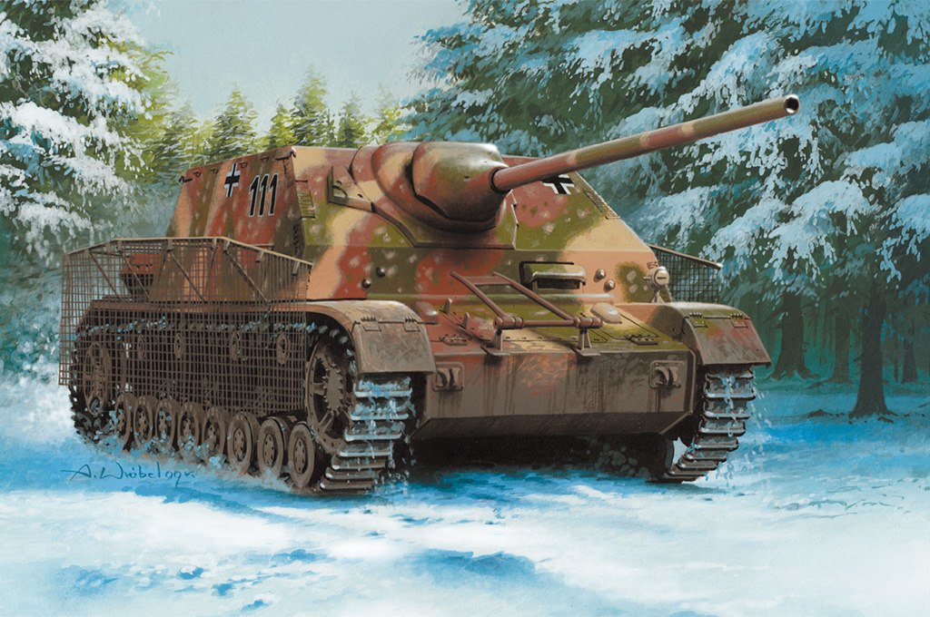 80133  техника и вооружение  САУ German Jagdpanzer IV/70 (A) Sd. Kfz.162/1  (1:35)