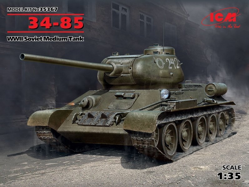 35367  техника и вооружение  Танк-34-85 WWII Soviet Medium Tank  (1:35)