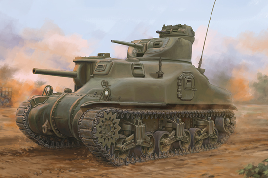 63516  техника и вооружение  M3A1 Medium Tank  (1:35)