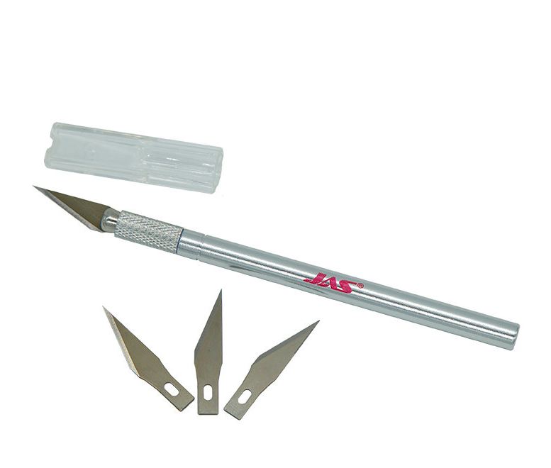 4026  ручной инструмент  Нож цанговый. Алюминиевая ручка.
