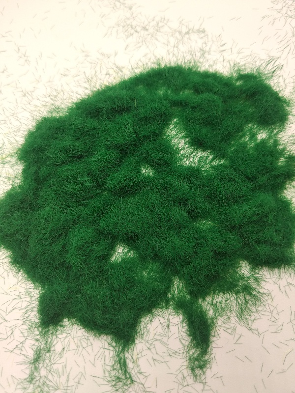 3004  материалы для диорам  Трава зелёная ,  статичная 2 мм