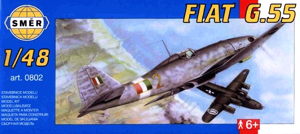 0802  авиация  Fiat G. 55 (1:48)