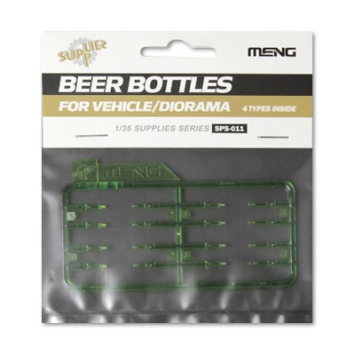 SPS-011  дополнения из пластика  Beer Bottles for Vehicle/Diorama 4 Types  (1:35)