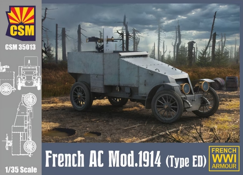 CSM35013  техника и вооружение  Французский БА Modele 1914 (ED type)  (1:35)