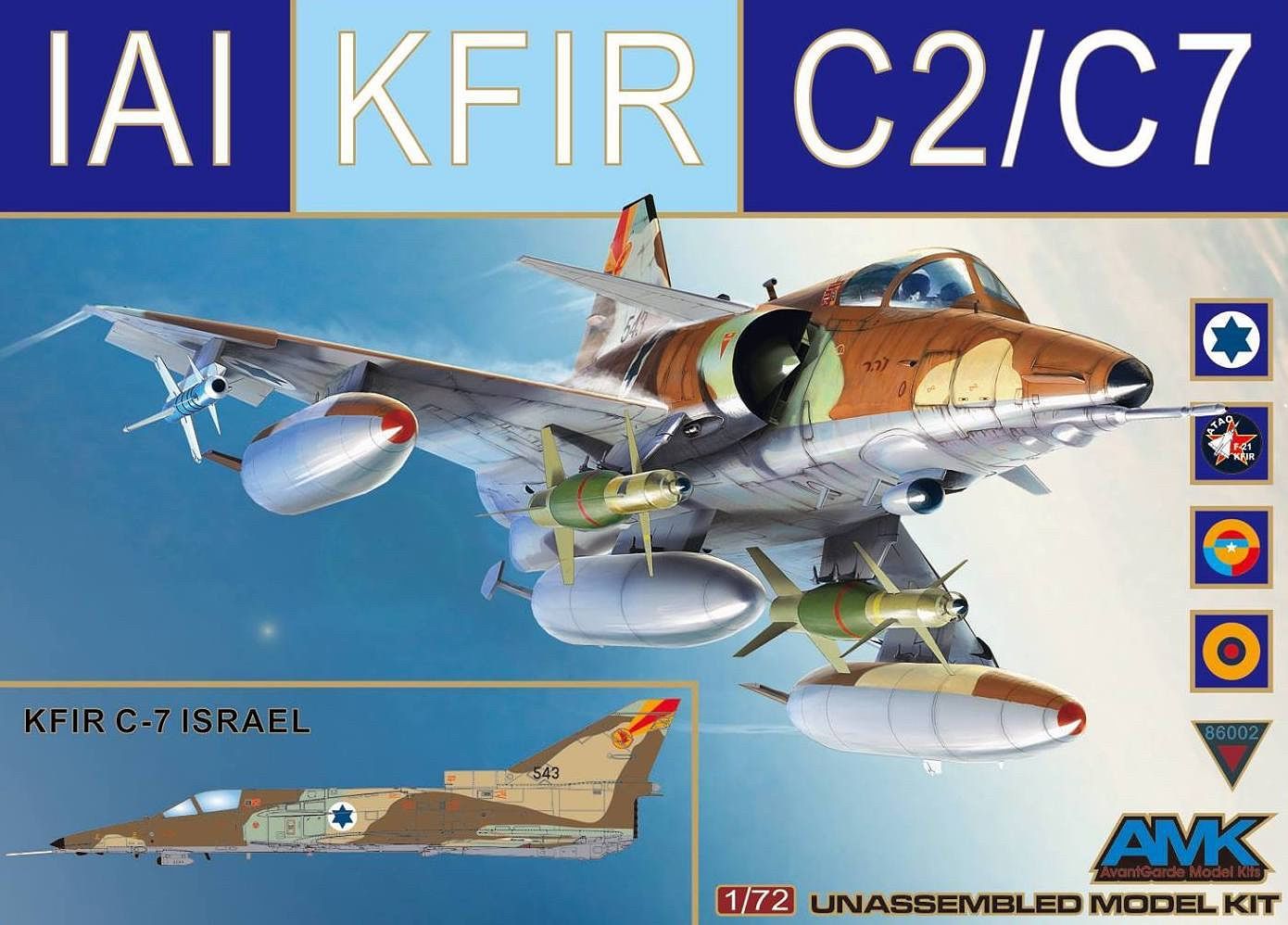 86002  авиация  Kfir C.2/C.7  (1:72)