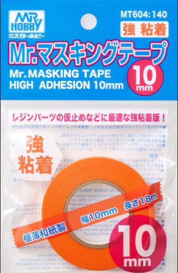 MT-604  инструменты для работы с краской  Маскировочная лента Mr.Masking Tape 10mm High Adhesion