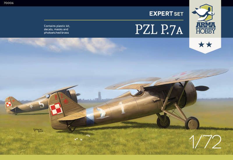 70006  авиация  PZL P.7a Expert Set  (1:72)