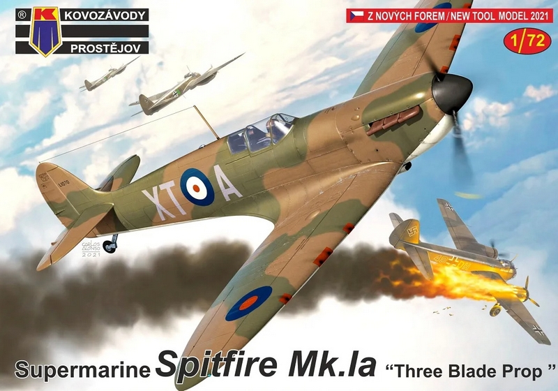 KPM0261  авиация  Spitfire Mk. Ia "Three Blade Prop”  (1:72)