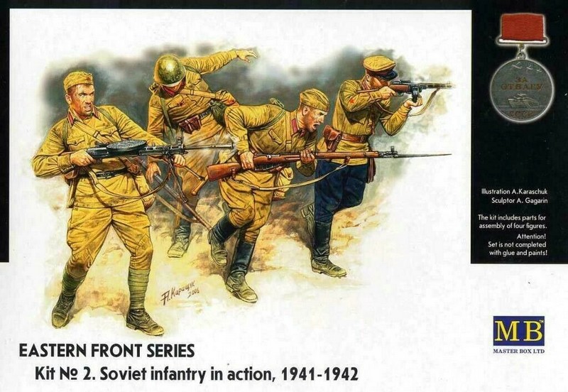MB3523   фигуры  Советская пехота в действии, 1941-1942 (1:35)