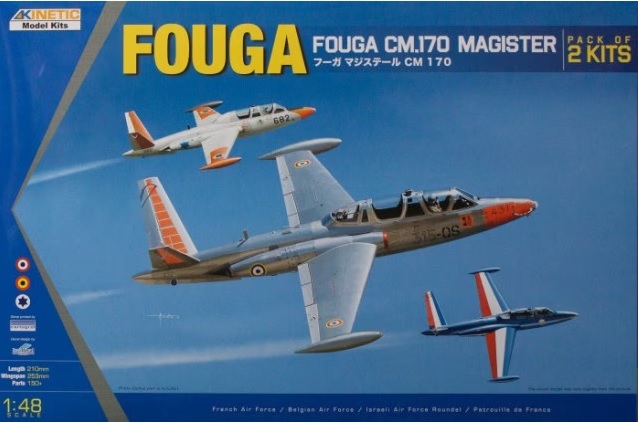 K48051  авиация  Fouga CM.170 Magister Pack of 2 Kits  (1:48)
