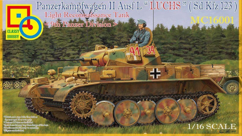 MC16001  техника и вооружение  PzKpfw. II Ausf. L Luchs 9th Panzer Division  (1:16)