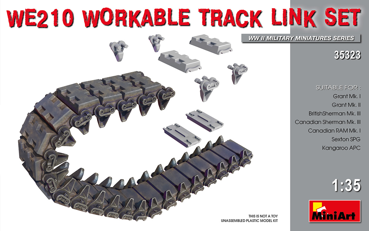 35323  траки наборные  WE210 WORKABLE TRACK LINK SET  (1:35)