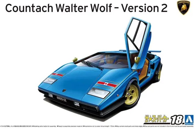 06383  автомобили и мотоциклы  Lamborghini Countach Walter Wolf - Version 2 '76  (1:24)