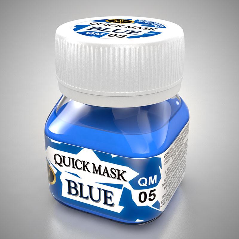 QM-05  инструменты для работы с краской  Quick Mask BLUE (Жидкая маска синяя) 50 мл.