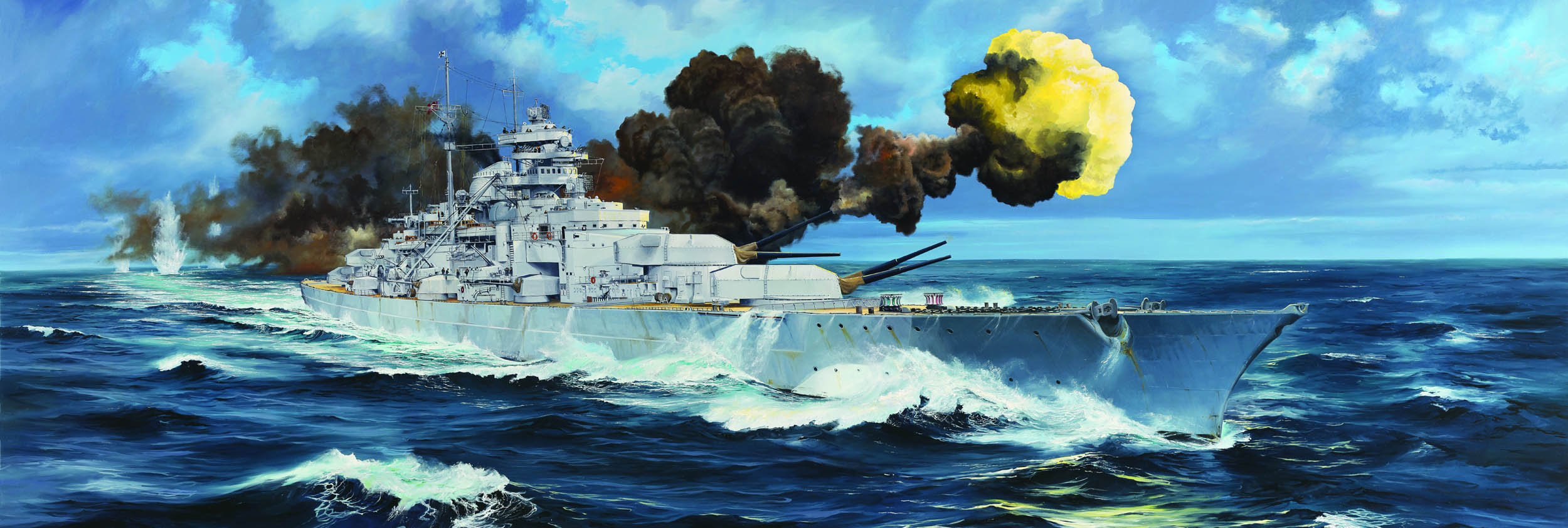 03702  флот  German Bismarck Battleship  (1:200)