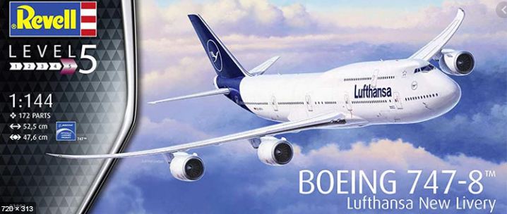 03891  авиация  Boeing 747-8 'Lufthansa' New Livery  (1:144)