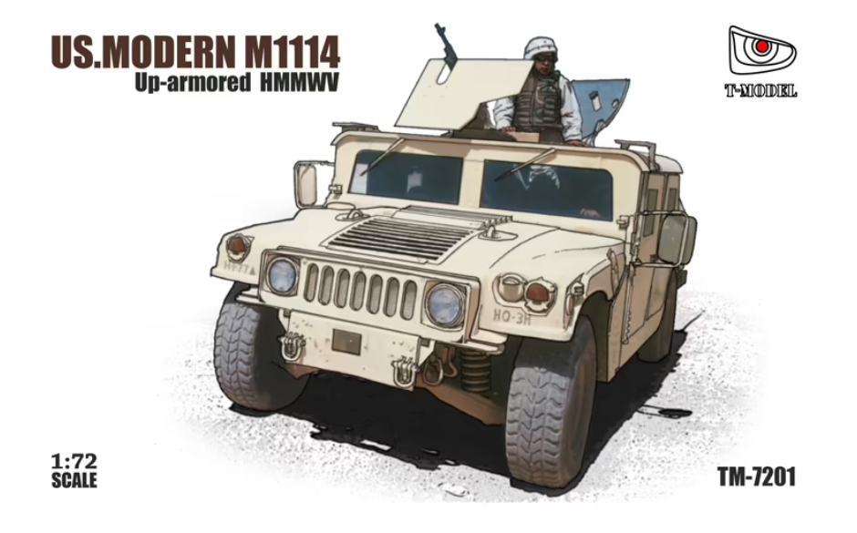 TM7201  техника и вооружение  US. Modern M1114 Up-armored (normal version)  (1:72)