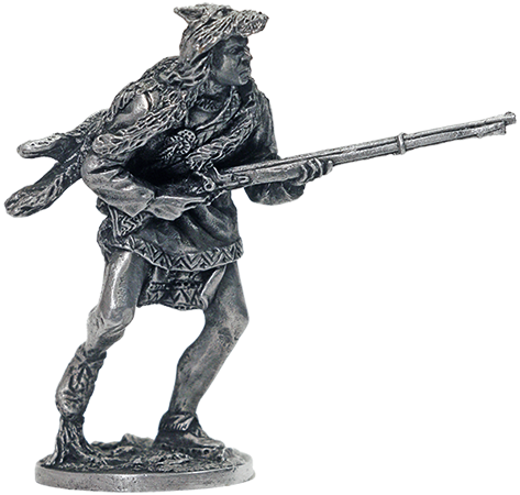 WW-28  миниатюра  Индеец с ружьём