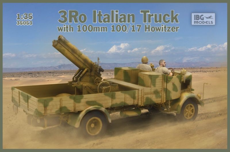 35053IBG  техника и вооружение  3RO Italian Truck with 100/17 Howitzer  (1:35)