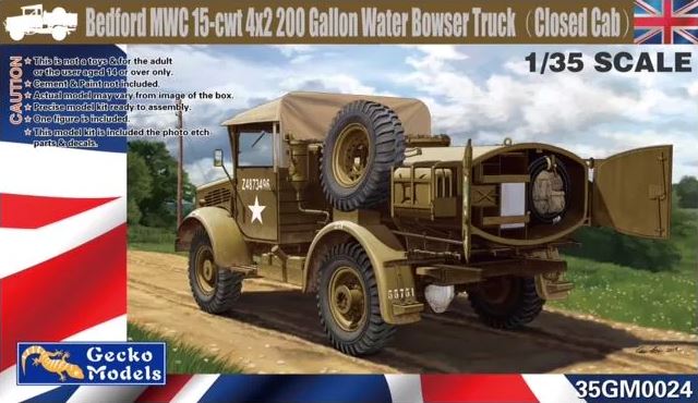 35GM0024  техника и вооружение  Bedford MWC 15-cwt 4x2 200 Gallon Water Bowser Truck  (1:35)