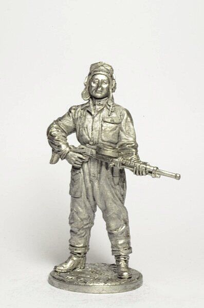 WW2-13  миниатюра  Танкист, стрелок-радист с пулемётом ДТ. 1943-45 гг. СССР