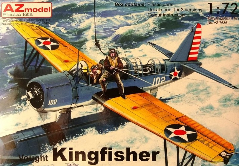 AZ7636  авиация  Vought OS2U Kingfisher  (1:72)