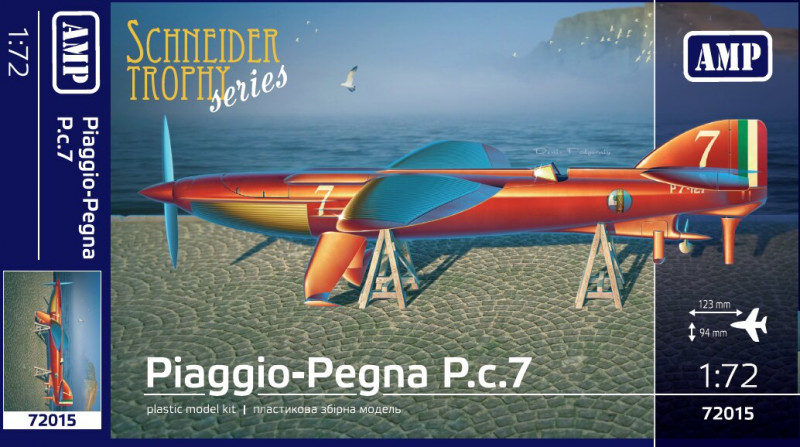 72015  авиация  Piaggio Pegna PC.7  (1:72)