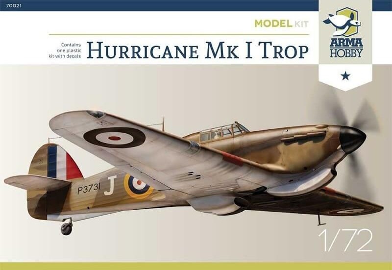 70021  авиация  Hurricane Mk I Trop  (1:72)