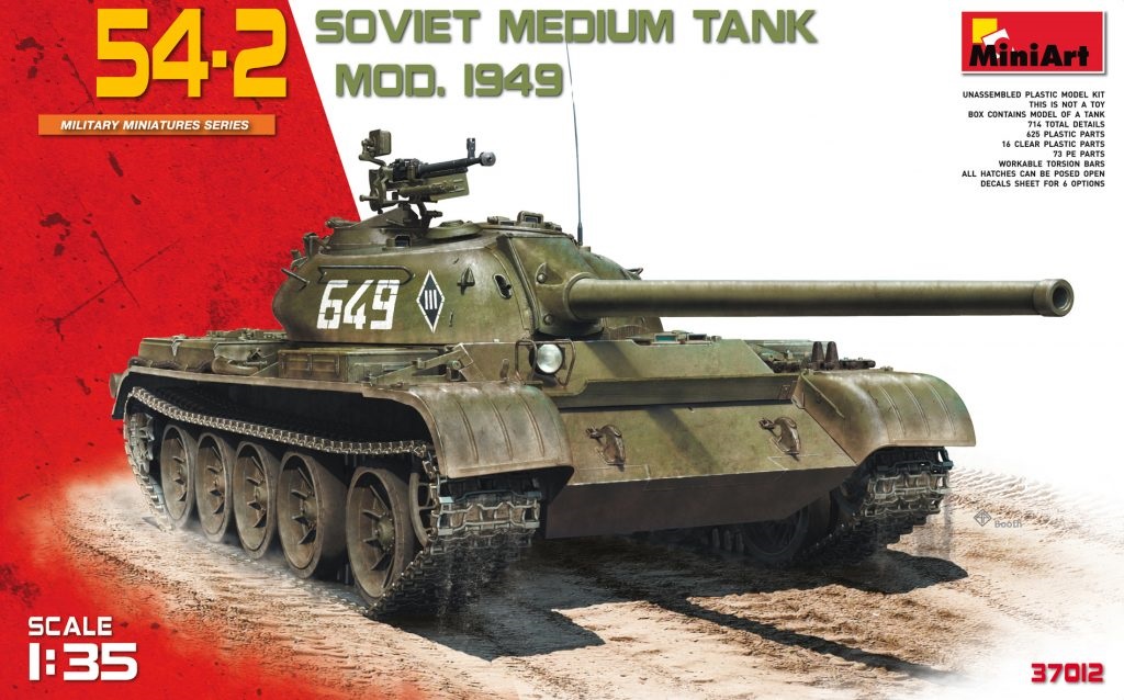 37012  техника и вооружение  SOVIET MEDIUM Танк-54-2 Mod. 1949  (1:35)