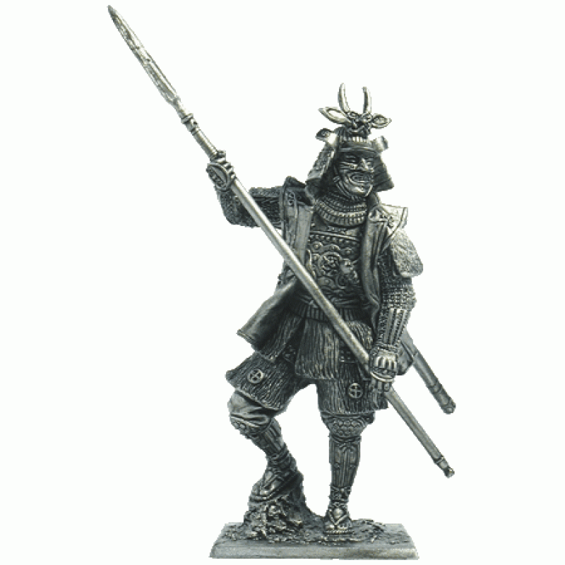 171 M  миниатюра  Самурай, 16-17 век