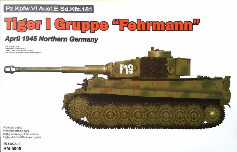 RM-5005  техника и вооружение  Tiger I Gruppe "Fehrmann" April 1945 Northern Germany  (1:35)