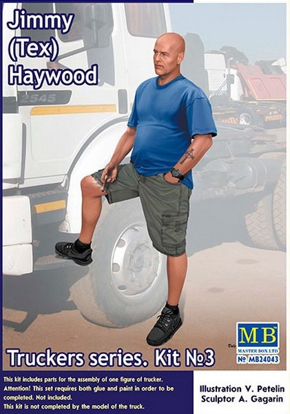 MB24043  фигуры  Jimmy (Tex) Haywood, Truckers series. Kit №3  (1:24)