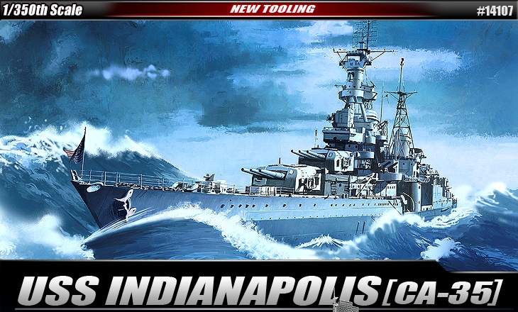 14107  флот  USS Indianapolis CA-35  (1:350)
