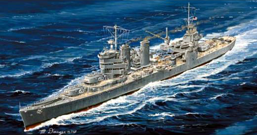 05743  флот  USS Astoria CA-34  (1:700)