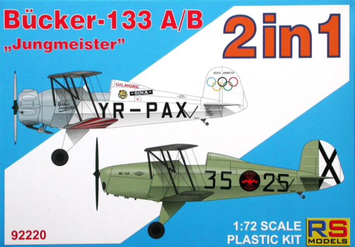 92220  авиация  Bücker Bü-133 A/B "Jungmeister"  (1:72)