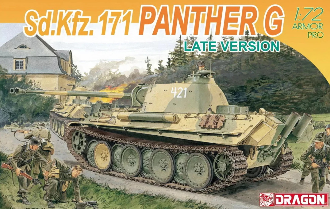 7206  техника и вооружение  Sd.Kfz. 171 Panther G late version  (1:72)