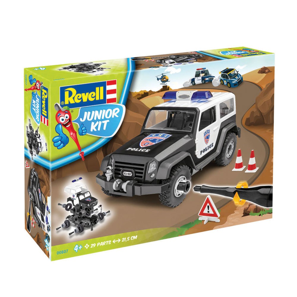 00807  автомобили и мотоциклы  Off-Road Vehicle Police Junior Kit