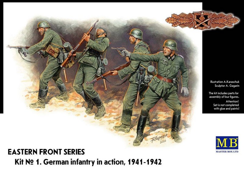 MB3522   фигуры  Немецкая пехота, 1941-1942 (1:35)