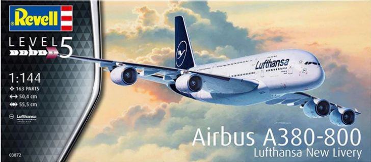 03872  авиация  Airbus A380-800 Lufthansa New Livery  (1:144)