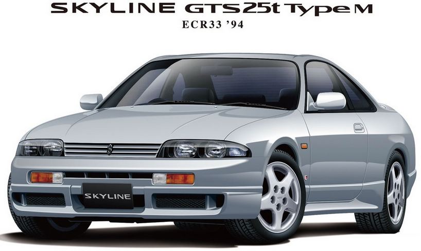 05654  автомобили и мотоциклы  Nissan Skyline GTS25t typeM ECR33 "94  (1:24)