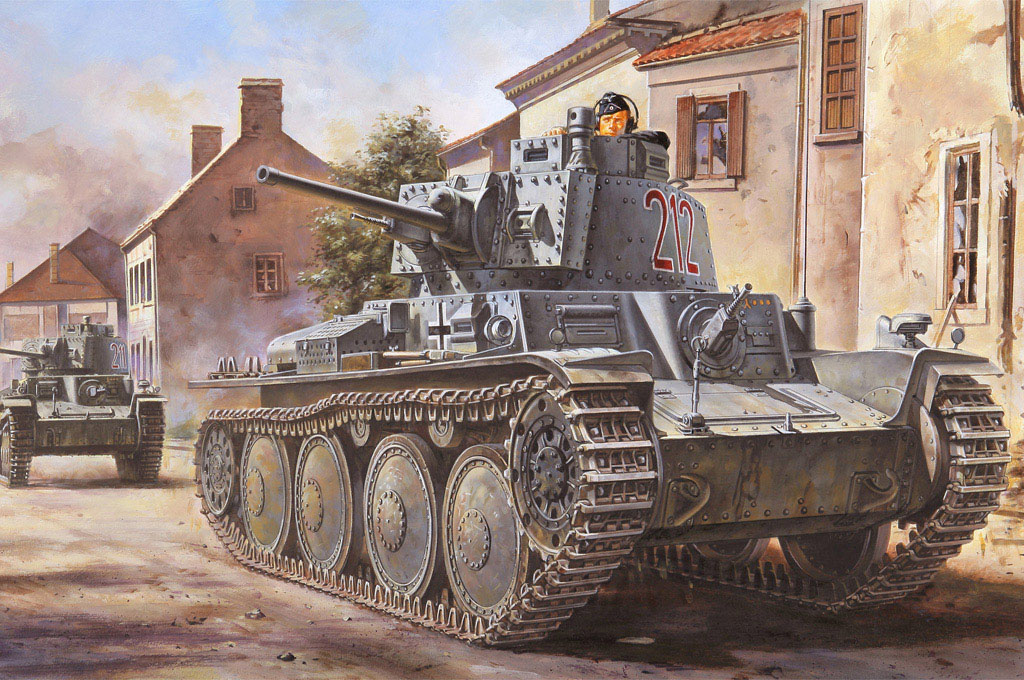 80138  техника и вооружение  German Pz.Kpfw. / Pz.BfWg 38(t) Ausf. B  (1:35)