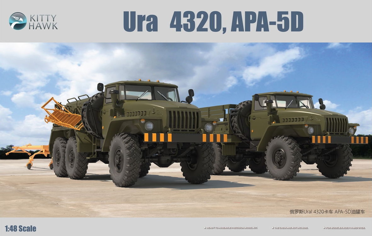 KH80159  техника и вооружение  Автомобили Ур@л-4320 & АПА-5Д  (1:48)