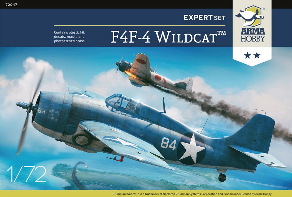 70047  авиация  F4F-4 Wildcat Expert Set (1:72)