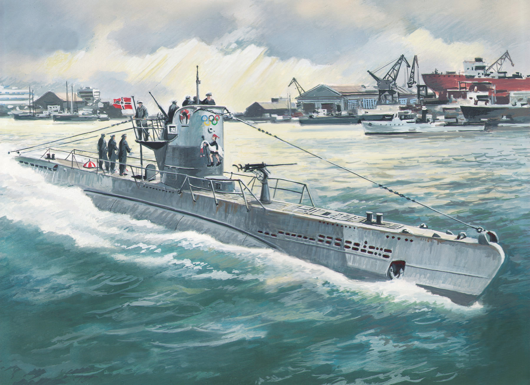 S.010  флот  Германская подводная лодка Typ II B (1:144)