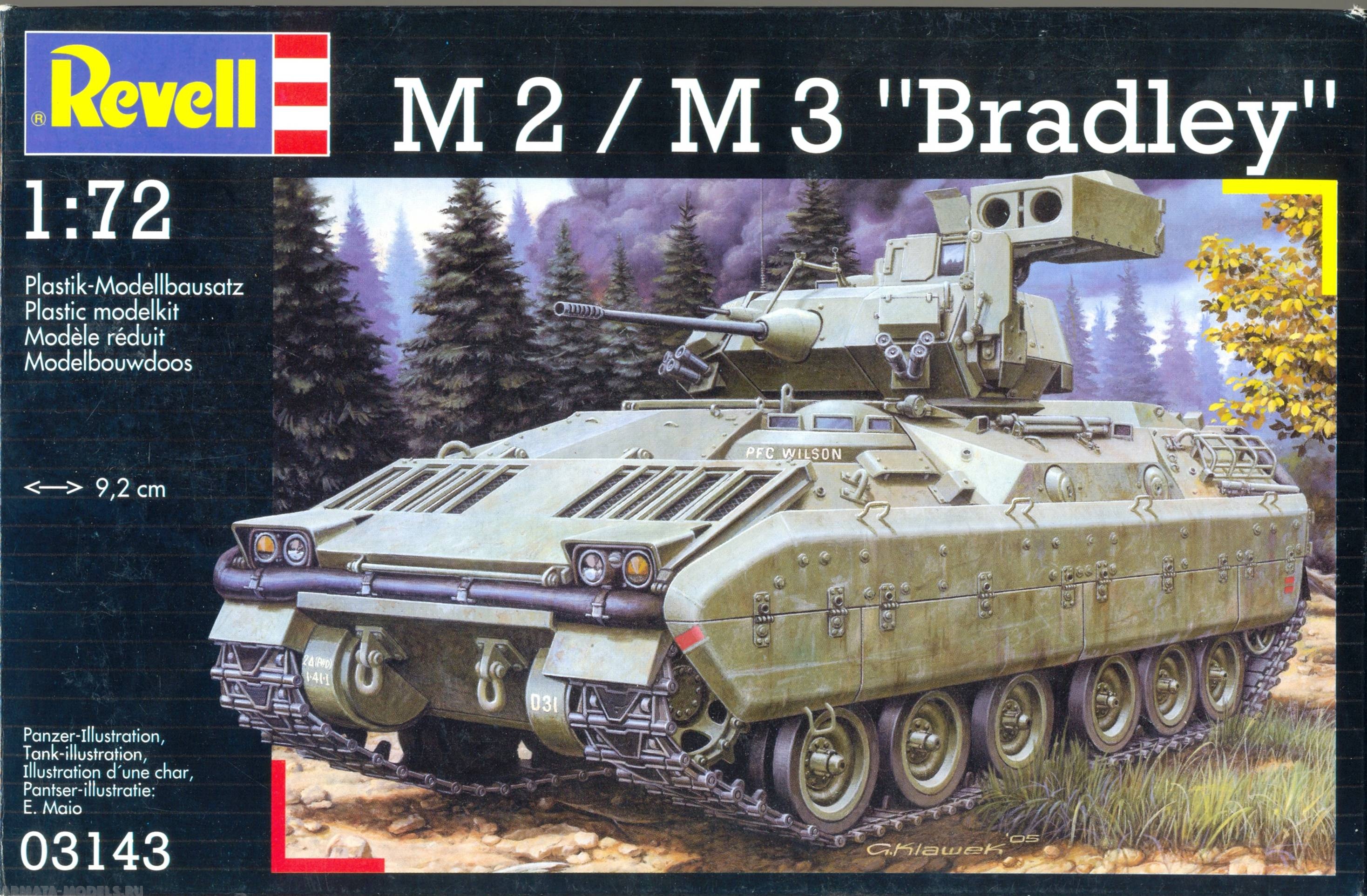 03143  техника и вооружение  БТР  M2 / M3 Bradley  (1:72)