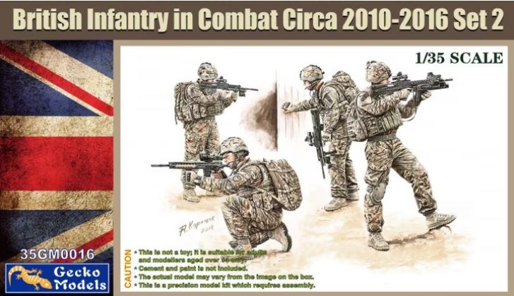 35GM0016  фигуры  British Infantry in Combat Circa 2010-2016 Set 2  (1:35)