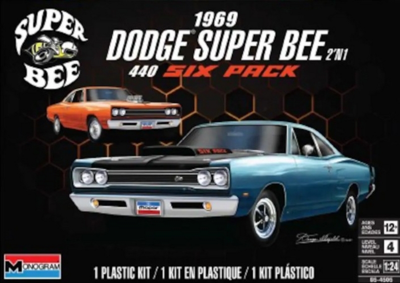 14505  автомобили и мотоциклы  Dodge Super Bee 1969  (1:24)