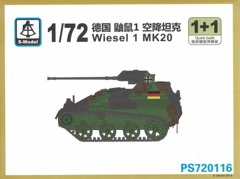 PS720116  техника и вооружение  Wiesel 1 MK20 1+1 Quickbuild  (1:72)