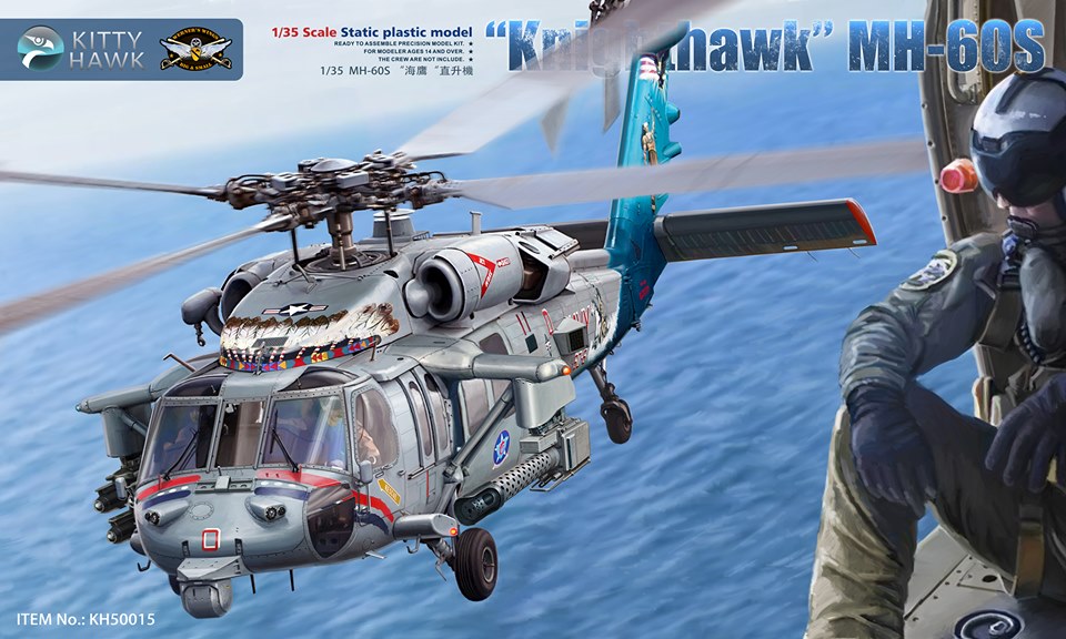 KH50015  авиация  "Knighthawk" MH-60S w/ M197 Cannon  (1:35)